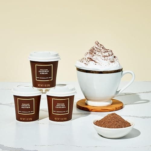 BomBombs Mini Hot Chocolate Gift Set in Signature Brown Packaging, Dessert Flavors Include Rocky Road, Cookie Butter, Pumpkin Pie & More, Set of 12 thumbnail 4