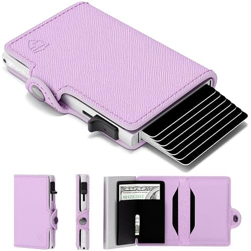 Conceal Plus Small RFID Wallet for Women, Slim Compact RFID Blocking Credit Card Holder Womens Wallet, Smart Pop Up Minimalist Card Case, Holds 4-6 Standard Cards Plus Cash & ID, Compact Travel Wallet - Image 1