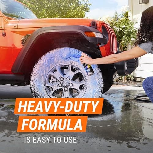 Armor All Heavy Duty Wheel and Tire Cleaner, Car Wheel Cleaner Spray, 22 Oz, Multicolor, 1.37 Pound (Pack of 1) thumbnail 3