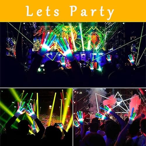 Toys for Ages 8-13 LED Gloves Toys for Boys Age 8-10 Light Up Gloves Cool | Light Up for Kids Birthday Easter Gift Cool Fun Toys for 8-13 Year Old, Party Favors for Kids 8-12, Kid Toys Light Up Gifts thumbnail 6
