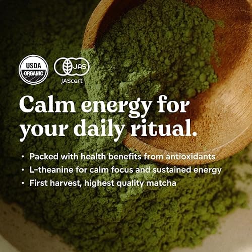 Chamberlain Coffee Green Tea Ceremonial Grade A Matcha Tin, 30 Servings thumbnail 3