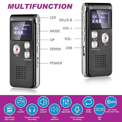 Dunzy 5 Pcs Ghost Hunting Equipment Kit Ghost Hunting Box with 1 Emf Meter 2 LED Balls and 1 Digital Voice Recorder Paranormal Equipment Emf Meter Detector for Home Outdoor thumbnail 6