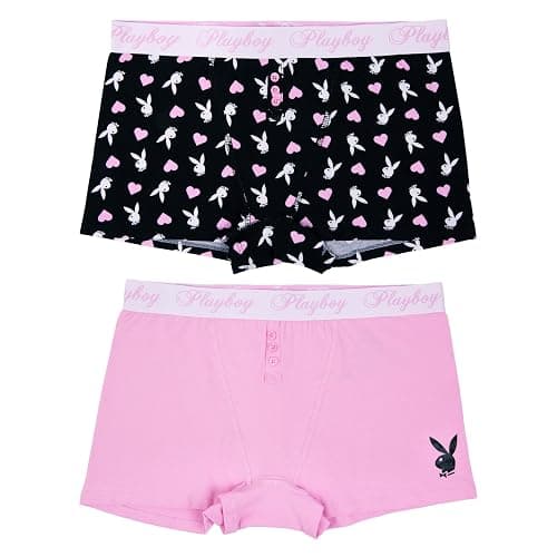 Playboy Women's Juniors Ladies Bunny Print Underwear and Sports Bra Sets in Sizes XXS-XL - Image 1