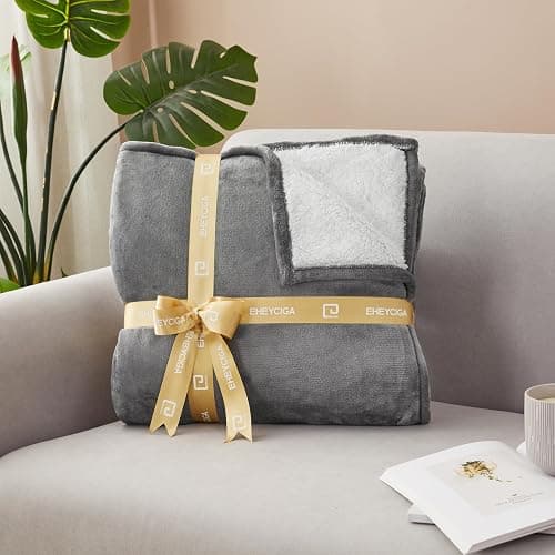 EHEYCIGA Heated Blanket Electric Throw - Heating Blanket with 9 Heating Levels & 10 Hours Auto Off, Soft Cozy Sherpa Washable Throw with Fast Heating, 50 x 60 Inches thumbnail 8