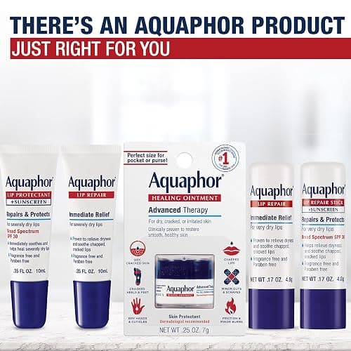 Aquaphor Lip Repair Stick, Moisturizing Lip Balm Pack, Relieves Dryness, Holiday Gifts for Self Care, 0.17 Oz Stick, Pack of 2 thumbnail 8