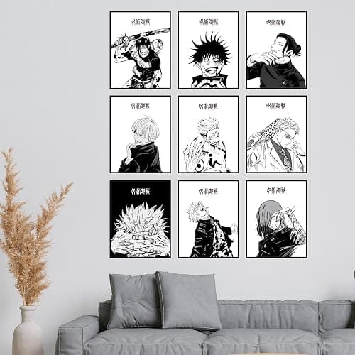 Bigwig Prints Jujutsu Kaisen Poster Set - Manga Art Anime Wall, JJk Poster, Jujutsu Kaisen Wall Art, Gojo Satoru Poster, Jujutsu Kaisen Posters, Anime Wall Decor JJk Posters - Unframed Set Of 9 (8x10) thumbnail 8