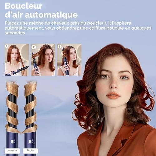 Air Styler Brush 6 en 1 Hair Air Brush Brosse Chauffante Brushing Sèche-Cheveux 6 en 1 Brosse Soufflante Airstyler Boucleur a Cheveux à Air Brosse à Lissante Ensemble Airbrush Coiffure Femmes thumbnail 2