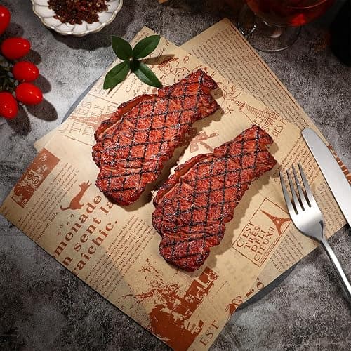 Yardwe 2Pcs Artificial Fake Steak Simulation Food Fake Cooked Roast Beef Meat Home Kitchen Decoration Market Display Photography Props (Brown) thumbnail 7