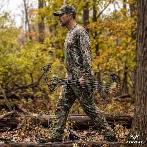 LOOGU Camo Hunting Pants for Men Water-Resistant Quiet & Matte Turkey Hunting Camo Pants for Men with 6 Pockets thumbnail 3
