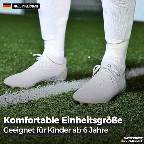 KICKTAPE® Super Slim Schienbeinschonerhalter - Reißfest aus schonendem Silikon für Schienbeinschoner Fußball Herren, Damen & Kinder, rutschfest & abwaschbar, Football, shin Guard Holder thumbnail 3