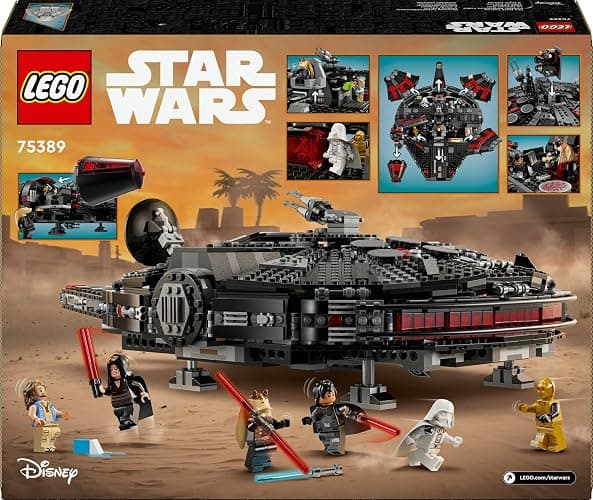 Lego Star Wars The Black Falcon - Collectible Spaceship Set - Buildable Brick Vehicle for Kids - Birthday Gift for Boys, Girls and Fans 75389 thumbnail 13