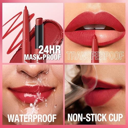 12Pcs Matte Lipstick + Lip Liner Pens Lip Combo Sets, Creamy Matte Lip Makeup Kit Long-Lasting Waterproof, Smudge-Proof Highly Pigmented Formula, Neutral & Nude Shades Makeup Set (Everyday Nudes Set) thumbnail 4