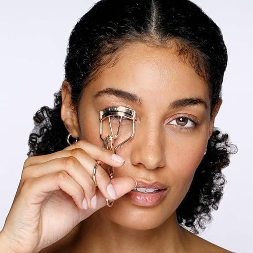 TWEEZERMAN Wimpernzange Curl 38 (Für mandelförmige Augen, inklusive 3 Ersatzpads, rostfreier Edelstahl), Champagne thumbnail 2