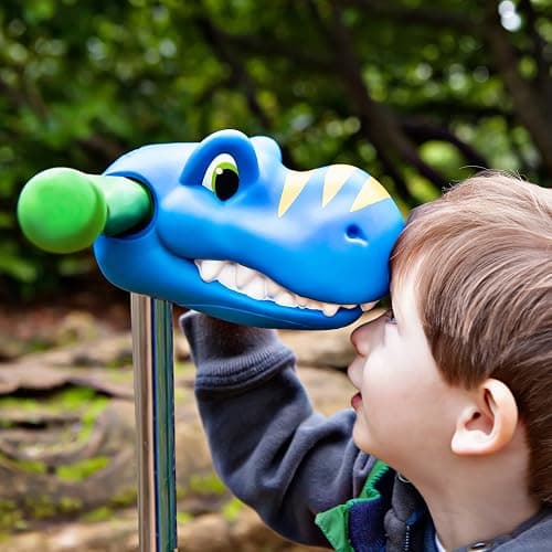 Scootaheadz Dinosaur Scooter Accessories - Personalize Your Boys Ride - Dino Scooter Head for Kids - Toys for Boys Ages 3 and Up - Timmy T-Rex in Blue and Orange thumbnail 2
