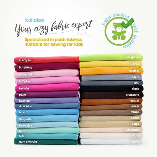 kullaloo Plush Fabric | Solid Pale Peach Minky Fabric for Sewing | Super Soft Cuddle Material | 39.5x29.5 | Plushies, Baby Blankets, Pillows, Dog Beds, Cat Beds, Baby Accessories, Apparel & More thumbnail 2