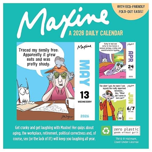 TF Publishing 2026 Maxine Daily Desktop Calendar - Small Daily Desk Calendar 2026 for Home or Office Organization, Full-Color Tear-Off Pages & Stand-Up Display with Funny Quotes - 5.25 x 5.25 In thumbnail 5