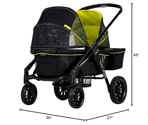 Evenflo Pivot Xplore All-Terrain Stroller Wagon (Wayfarer Black) thumbnail 3