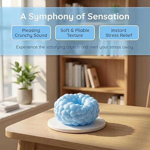 2026 New Crunchy Squishy Stress Balls with Sand & Sensory Beads,Ice Skin Crunchy Stress Balls for Anxiety Relief Focus, Squeeze Fidget Toys for Home Office or Travel.(4pcs) thumbnail 8