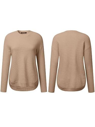 MEROKEETY Fall Long Sweaters for Women 2026 Trendy Long Sleeve Cute Knit Outfits Loose Fit Crewneck Work Casual Pullover thumbnail 7