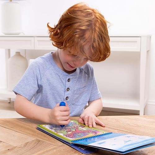 Melissa & Doug On The Go Water Wow! Mess Free Coloring Book, Reusable Water-Reveal Activity Pad, Dinosaurs, Travel Toys, Party Favors, for Toddlers & Kids Ages 3+ thumbnail 7