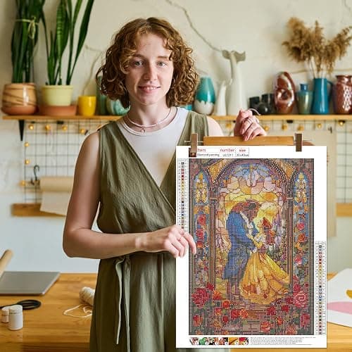 Bellatoi Diamond Painting, Diamond Art, Diamond Painting Pictures for Adults and Children, DIY Painting Kits for Bedroom Living Room Wall and Entrance Decoration thumbnail 6