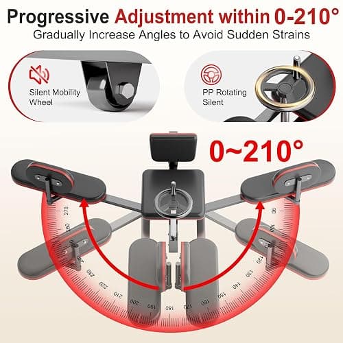 TDH Leg Stretcher, 220LBS Stretcher Machine,200° Adjustable Split Machine, Flexibility Stretching Equipment to Relieving Leg Muscl,Exercise for Everyone thumbnail 3
