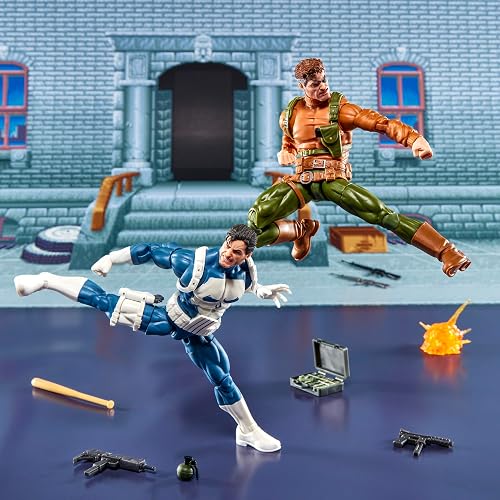 Marvel Legends Series Gamerverse Punisher & Nick Fury, Retro Video Game-Inspired Collectible 6-Inch Action Figures thumbnail 5
