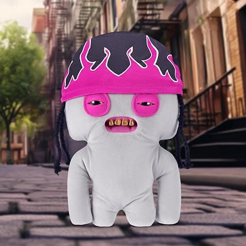 Fuggler Fugg Life 9-Inch Plush Toy (Squidge) by ZURU – Funny Ugly Monster Stuffed Animal with Human-Like Teeth, Quirky Collectible Plush for Kids, Tweens, Teens, Adults & Weird Toy Lovers thumbnail 2