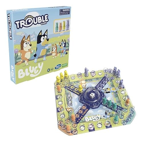 Hasbro Gaming Trouble: Bluey Edition Board Game for Kids, 2-4 Players, Race Bluey, Bingo, Bandit, or Chilli to The Finish, Ages 5 and Up (Amazon Exclusive) thumbnail 15