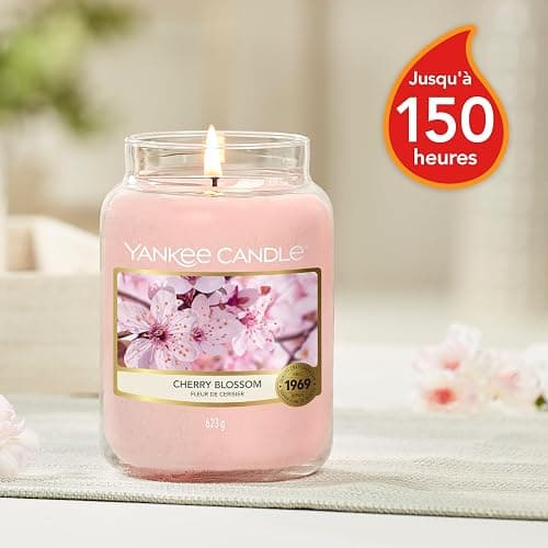 Yankee Candle bougie jarre parfumée | grande taille | Fleur de cerisier | jusqu’à 150 heures de combustion |Cadeaux de la fête des mères thumbnail 5