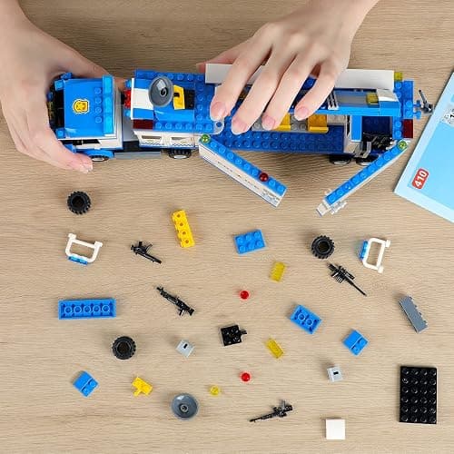 City Police Mobile Command Center Truck Building Blocks, Mobile Police Unit with Prison , Cop Cars STEM Construction Toy Kit , Birthday Xmas Gifts for Kids, Boys, and Girls Ages 6+ (484 Pieces) thumbnail 2
