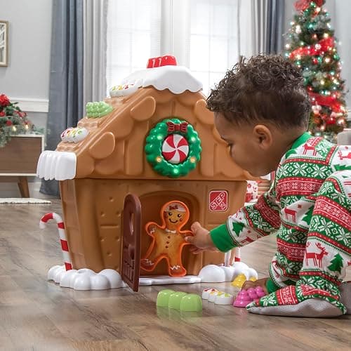 Step2 My First Gingerbread House, Kids Interactive Christmas Holiday Toy, Lights Up and Plays Music, Includes 20 Accessories, For Toddlers 1+ Years Old thumbnail 5