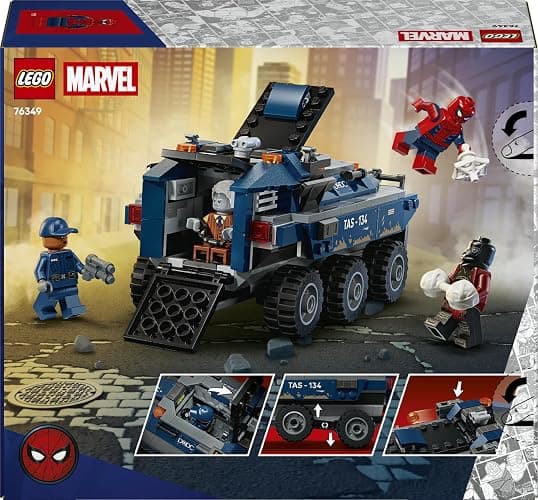 LEGO | Marvel Spider-Man Prison Transport Chase - Superhero Toy w/Armoured Car & 4 Minifigures incl. Tombstone & Tarantula - Gift for 8+ Year Old Boys & Movie Fans - 76349 thumbnail 8