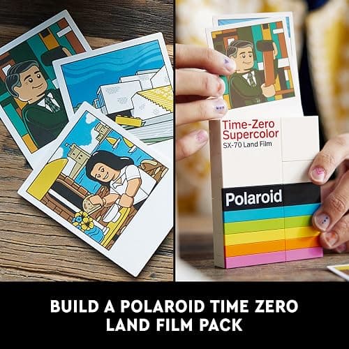LEGO Ideas Polaroid OneStep SX-70 Camera Set for Adults, Collectible Vintage Model Kit to Build with Authentic Details, Creative Activity, Photography Gifts for Men, Women, Him, Her & Teens 21345 thumbnail 5