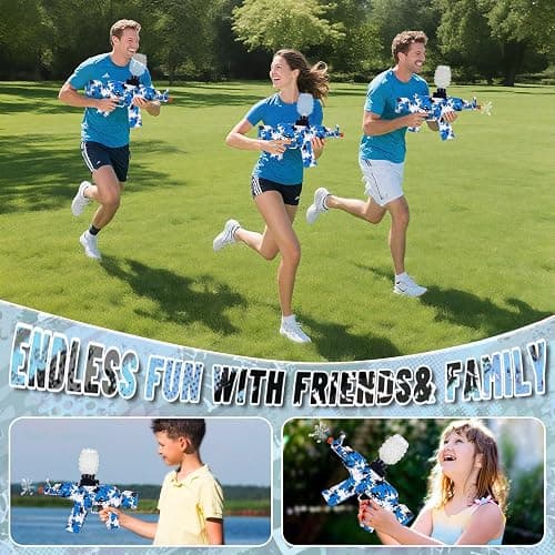 Electric Gel Ball Blaster 160+ FPS High Speed with Goggles, Rechargeable Gel Ball Splatter Toy - Shooting Team Game Outdoor Activities Party Gift for 14 Age Up (Blue) thumbnail 7
