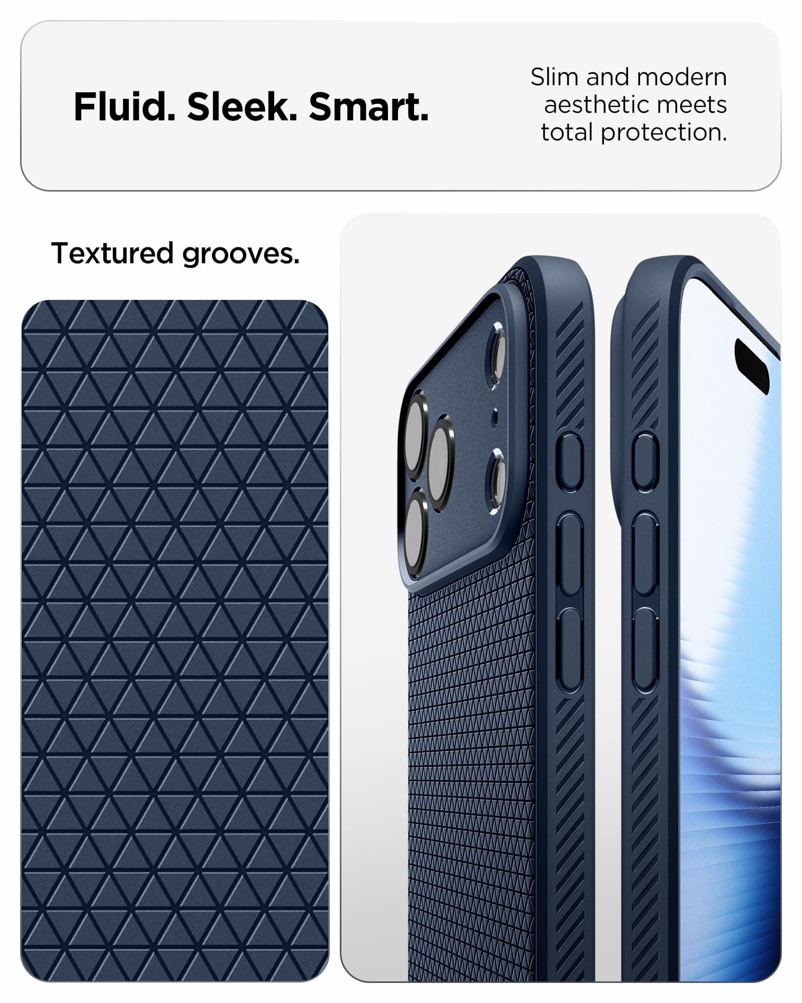 Spigen Funda iPhone 17 Pro MAX, Liquid Air, diseñada para Apple iPhone 17 Pro MAX - Azul Marino thumbnail 3