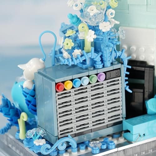 Conlinktion Flower Bouquet Guitar Building Blocks Set, 1125PCS Music Instruments Guitar Bricks Set, Gifts for Adults and Kids (bass) thumbnail 7