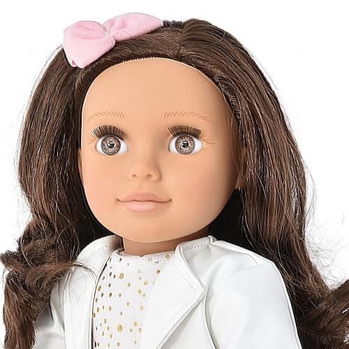 Gift Boutique 18 Inch Girl Doll, Fashion Doll with Fine Brown Hair for Styling Clothes Shoes and Accessories Princess Doll for Girls and Kids thumbnail 3