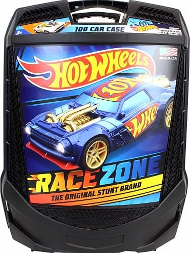 Hot Wheels 100-Car Storage Case – Large Capacity Organizer for 1:64 Die-Cast Vehicles with Handle and Latch, Durable Portable Carrying Case for Kids, Travel, and Toy Car Collectors thumbnail 2