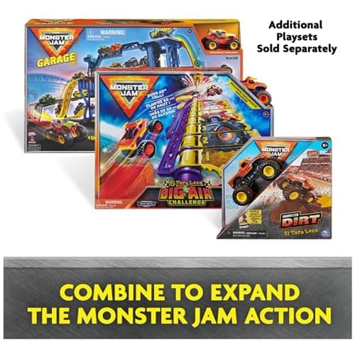 Monster Jam, Megalodon Loop of Doom Stunt Playset with Exclusive 1:64 Scale Die-Cast Monster Truck for Kids Toys for Boys Ages 3 4 5 6 and Up thumbnail 8