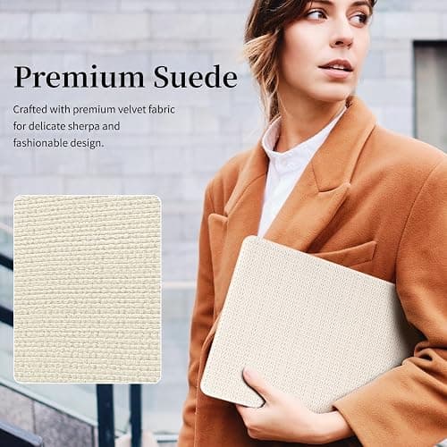 BaayCerrie Beige Woven Fabric Design for MacBook Pro 16 inch Case 2023 2021 Model A2991 A2780 A2485 M3 M2 M1 Pro/Max Chip thumbnail 3