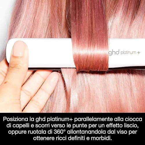 ghd Platinum+ Piastra & Styler Professionale Bianca – Capelli Più Forti, Maggiore Lucentezza, Protezione del Colore – Per Tutti i Tipi di Capelli thumbnail 4