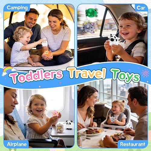 12 PCS Animal Pop Suction Fidgets Toys, Toddler Travel Toys for Airplane Car Activities Essential, Party Favors for Kids, Goodie Bags Stuffers for Kids, Toddler Bath Toys, Birthday Gifts for Boy Girls thumbnail 6