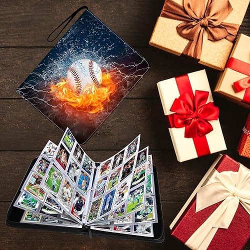 HESPLUS 9-Pocket Baseball Card Binder - Holds 900 Cards with 50 Removable Sleeves | Sports & Trading Card Album for Collectibles thumbnail 9