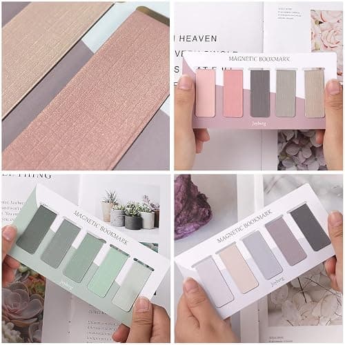15 Pieces Bookmark, Magnetic Bookmarks for Women, Men, Book Lovers, Page Markers for Students Teachers Reading (Misty, Ocean, Emerald) thumbnail 5
