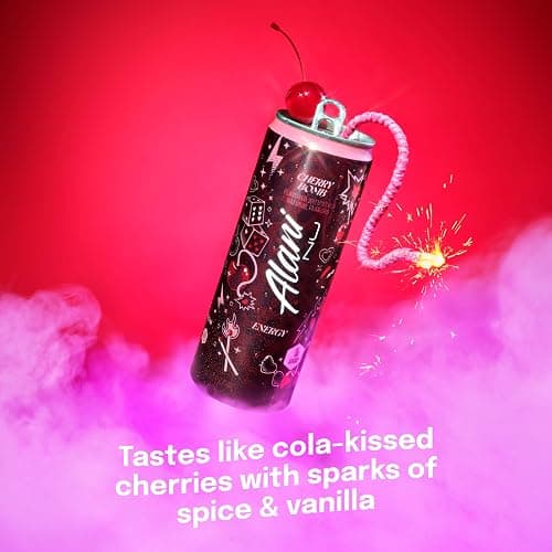 Alani Nu Cherry Bomb, Sugar Free, Low Calorie Energy Drinks, 200mg Caffeine (pack of 12) thumbnail 3