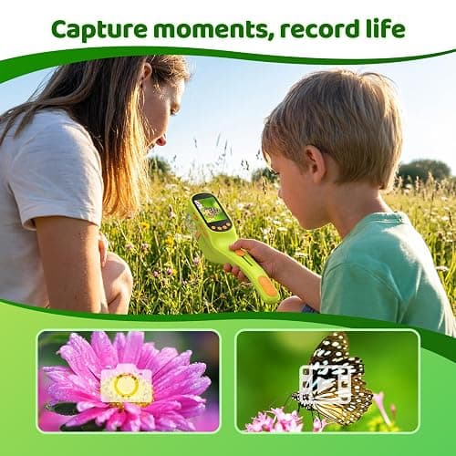 Handheld Microscope for Kids, Outdoor Explorer STEM Toy with Bonus Tools, 2.4" IPS Screen, Ergonomic Grip, Digital Camera, Photo/Video, Magnifier, Science Kit – Gift for Boys & Girls Age 3-12 thumbnail 5