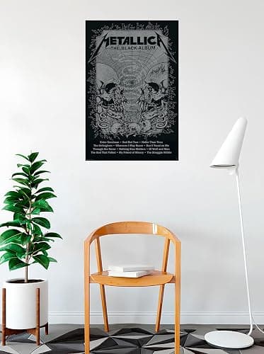 BUY ART FOR LESS Officially Licensed Metallica - Black Album 24 x 36 Inch Art Poster - Decorative Print - Poster Paper - Ready to Frame thumbnail 2