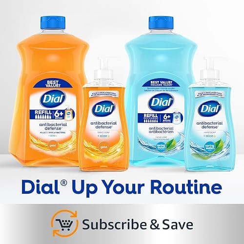 Dial Antibacterial Liquid Hand Soap, Spring Water, 11 fl oz (Pack of 4) thumbnail 10
