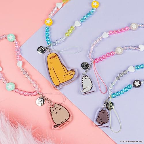 iFace Pusheen the Cat Beaded Wristlet Universal Charm Strap - Wrist Strap for Cell Phone Camera Keys AirPods thumbnail 5